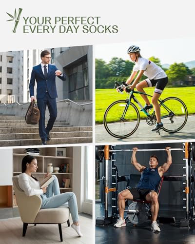 Thumbnail 7 de Cirorld Bamboo No Show Socks for Men & Women, 6 Pairs – Non-Slip White (9-12)
