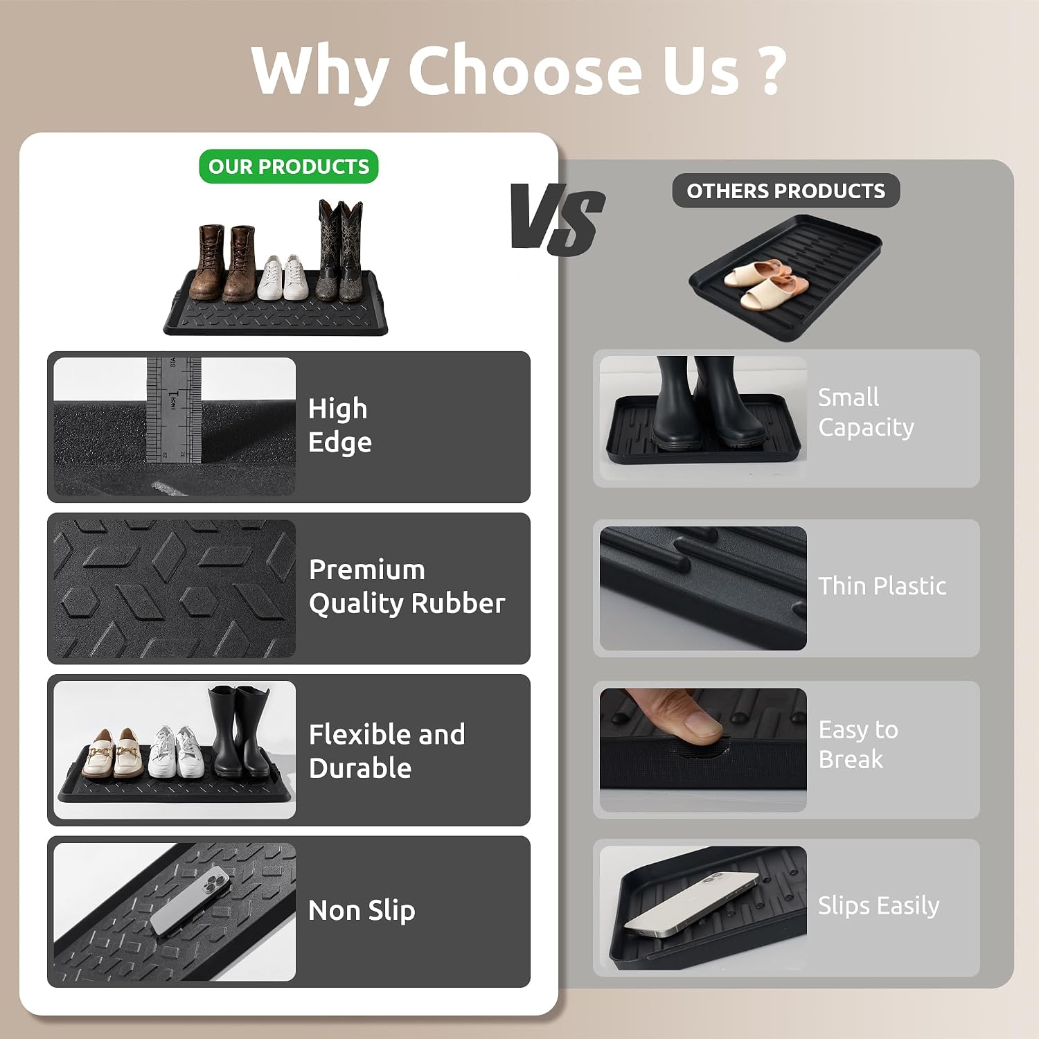 Thumbnail 5 de Montvoo Rubber Boot Tray 40 x 120 cm