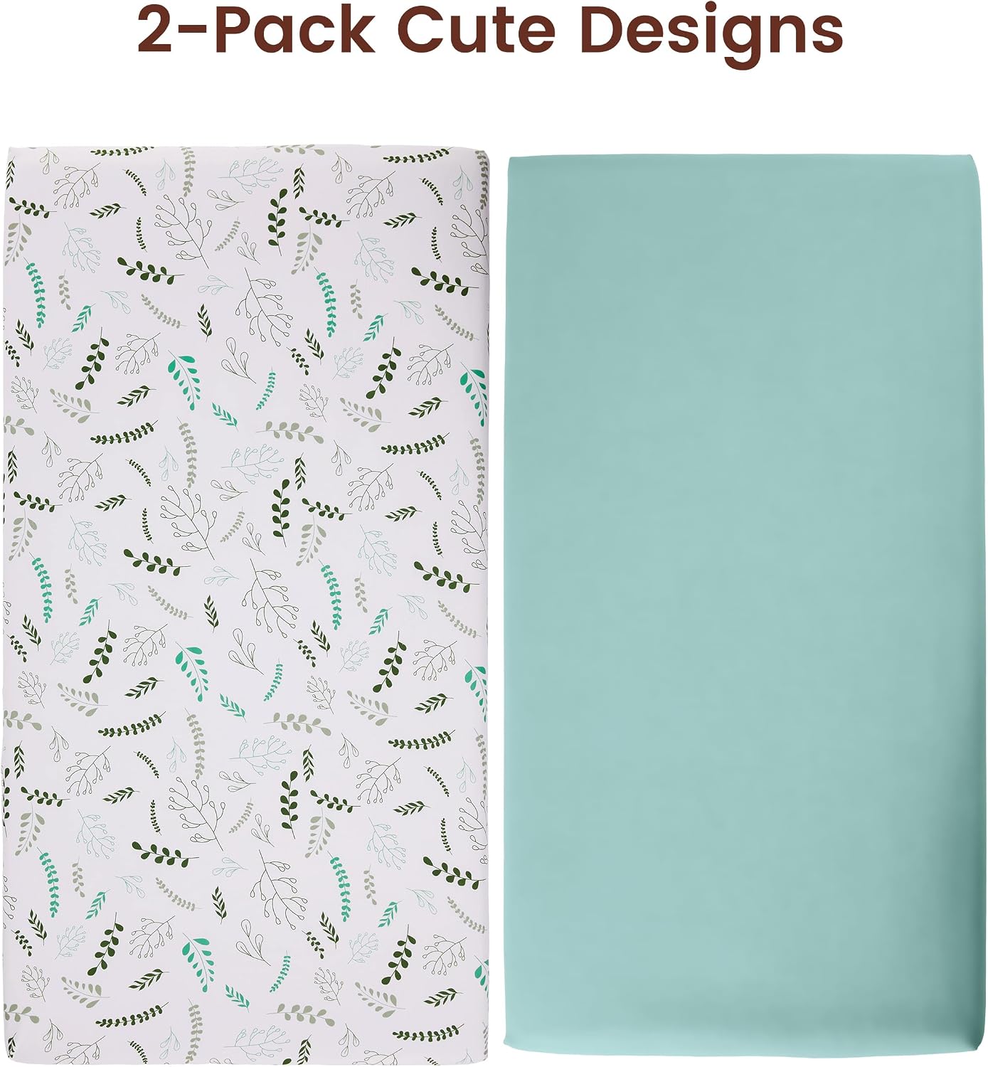 Thumbnail 6 de VivaCozy Crib Sheets 52x28 Inch