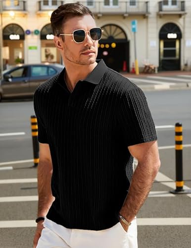 Thumbnail 2 de Elegancity Herren Poloshirt Kurzarm Einfarbig Strick – Regular Fit, S–3XL