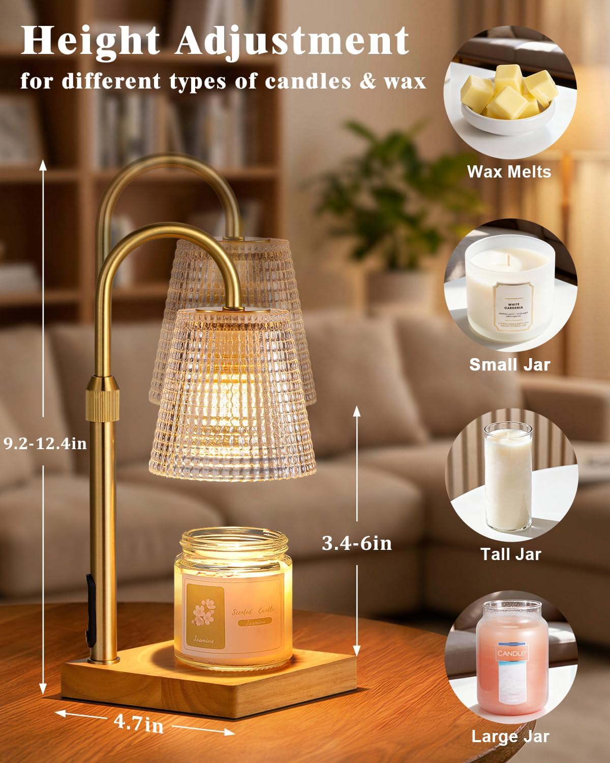 Detalle 2 de Hong-in Candle Warmer Lamp 8H Timer 🕯