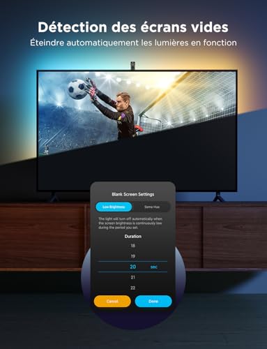 Thumbnail 6 de Govee TV Backlight 3 Lite avec Correction Fisheye – RGBICW 4 en 1 pour téléviseur 55–65
