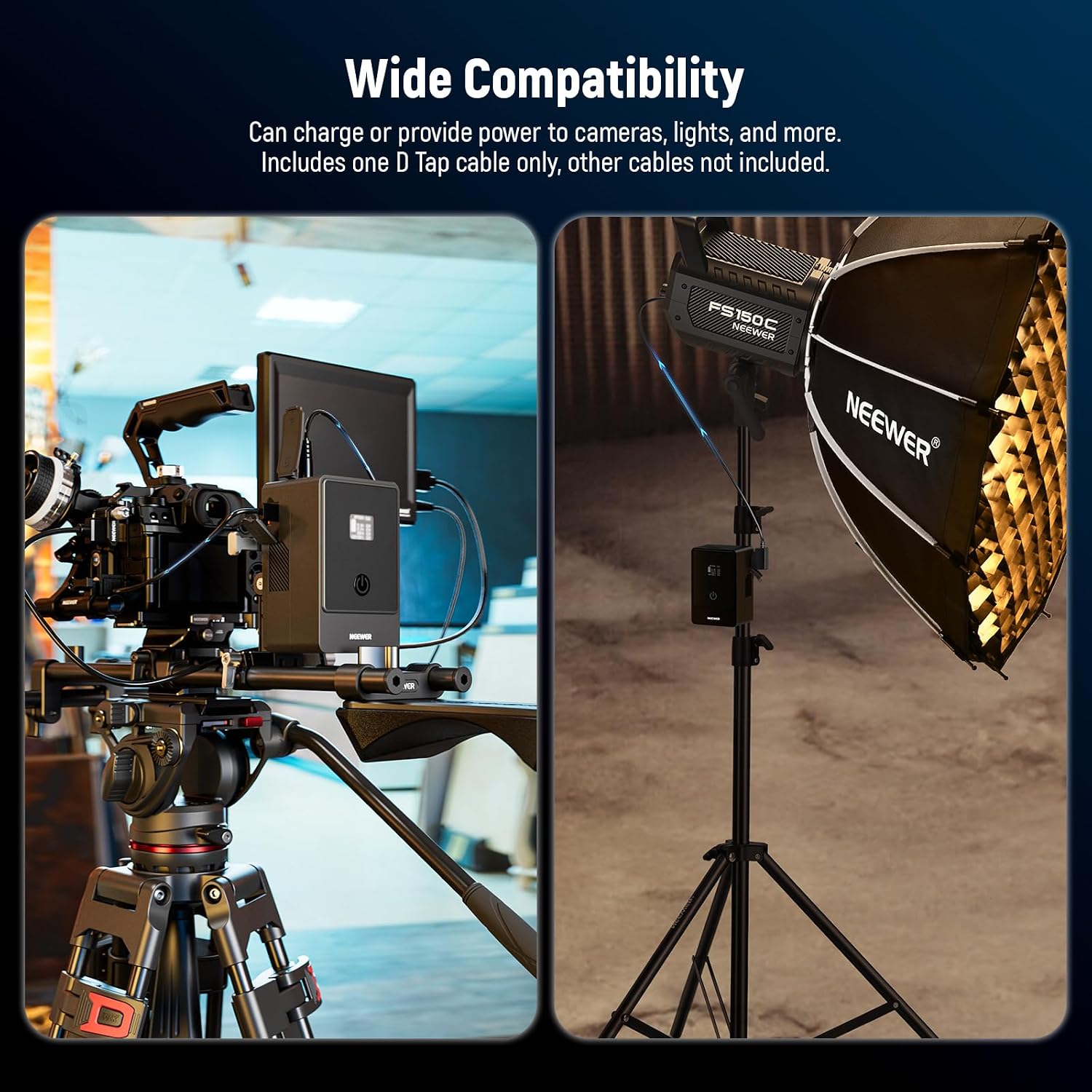 Thumbnail 2 de NEEWER Mini V Mount Battery 6800mAh 99Wh with 65W PD – a practical power partner for compact cinema setups