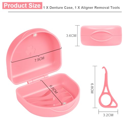 Thumbnail 1 de OFFCUP Porta protesi dentale con custodia igienica rosa 🪥