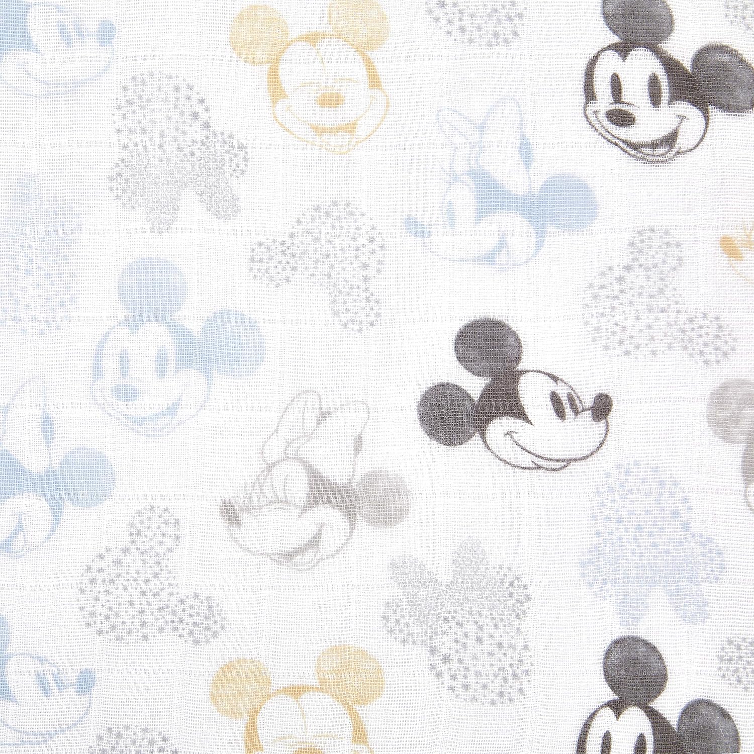 Detalle de aden + anais WCADABDAWCC30002DIJ ガーゼタオル 3枚セット 30×30cm ミッキー&ミニー柄