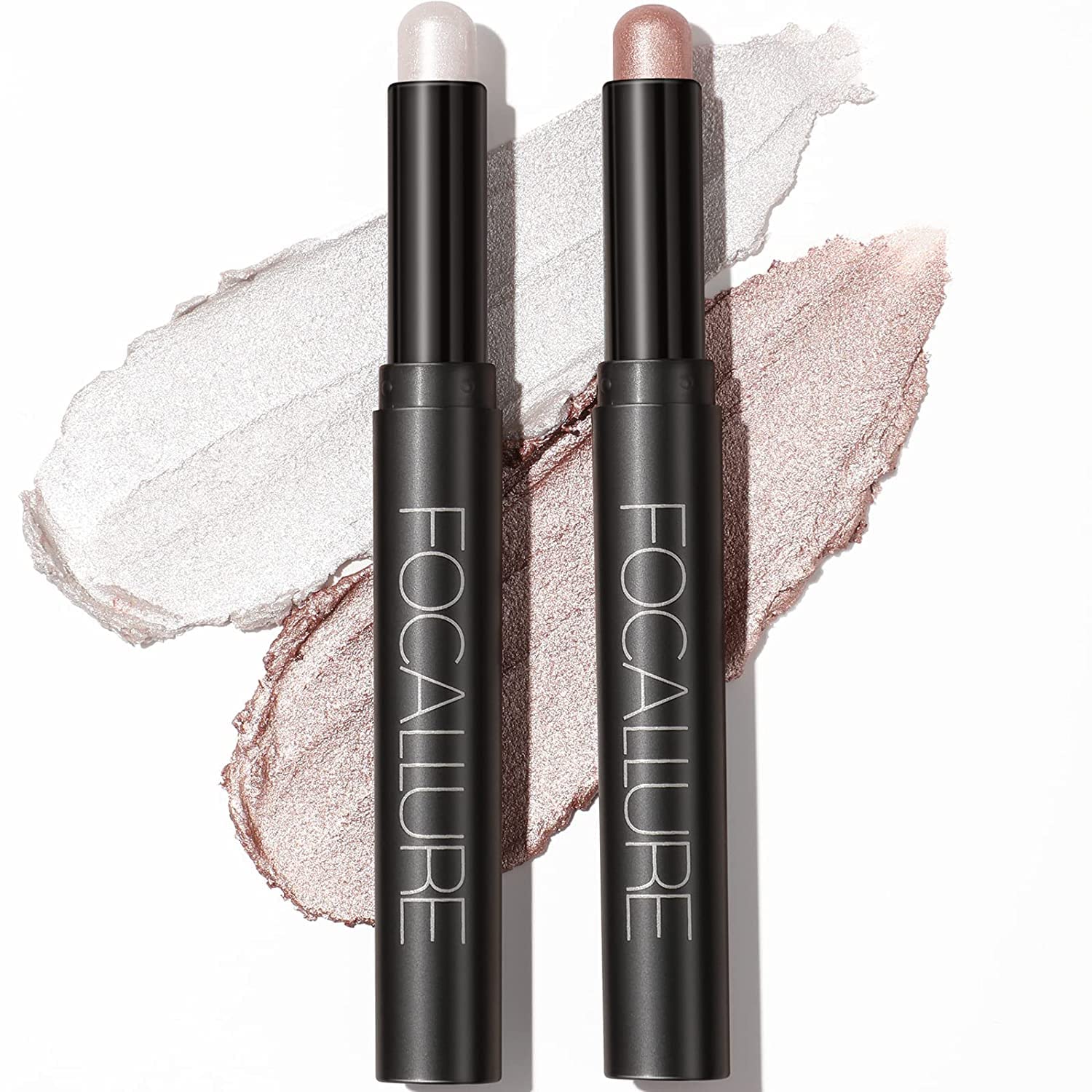 Detalle de 2-teilige Creme-Lidschatten-Stift-Set (01/02): Matt & Schimmer Langanhaltender, wasserfester Augen-Make-up Pen