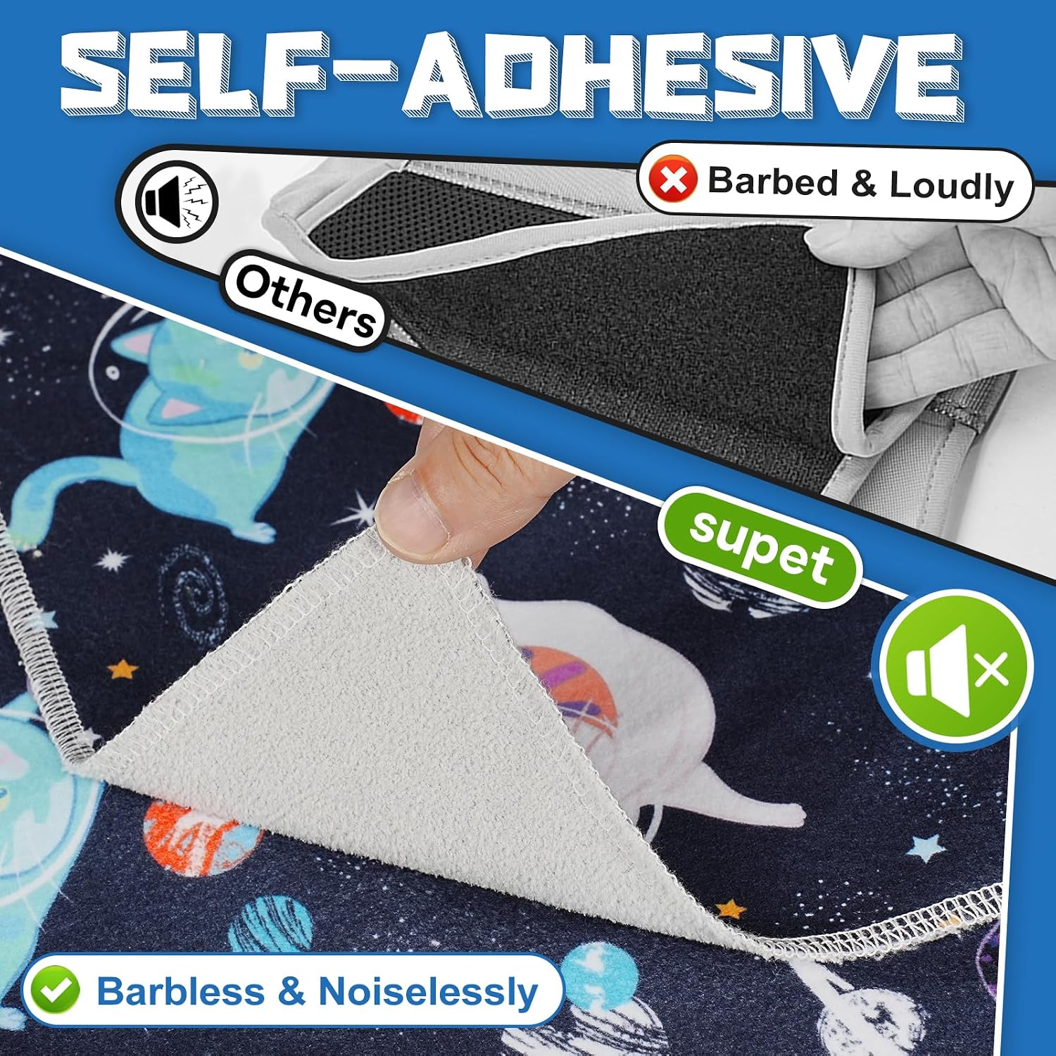 Thumbnail 6 de Supet Cat Grooming Wrap, Self-Adherent Plush Swaddle for Nail Trimming
