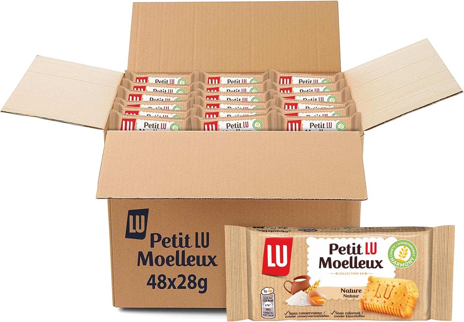 Thumbnail 6 de LU LULU L'Ourson Chocolat – Gâteau moelleux au lait, sachets individuels 30 g (48x)