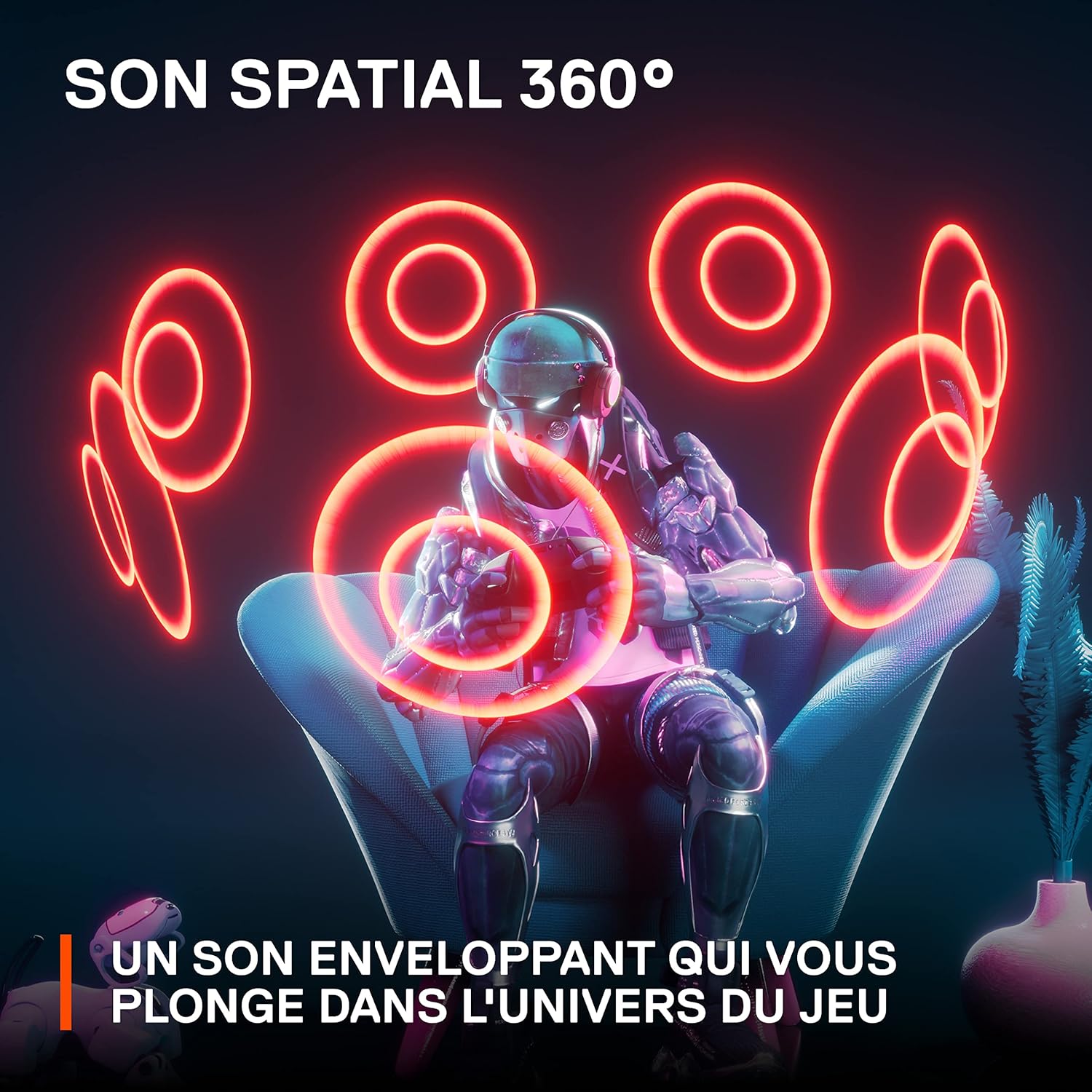 Thumbnail 3 de SteelSeries Arctis Nova 3 : casque de jeu multi-systèmes avec son spatial 360° et micro ClearCast Gen 2