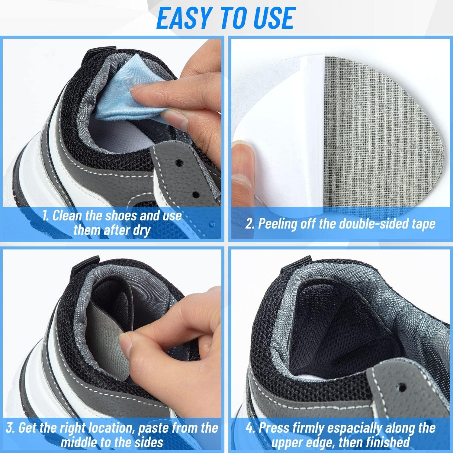 Detalle 2 de Heel Cushion Pads 8 pack self-adhesive
