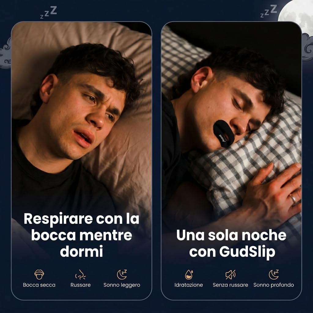 Thumbnail 1 de GudSlip® Mouth Tape – Cerotti Bocca per Dormire: respira meglio e dormi profondamente