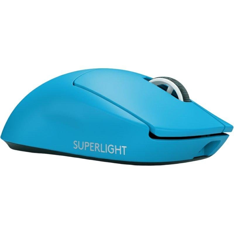 Detalle de Logitech G PRO X SUPERLIGHT 2 LIGHTSPEED Inalámbrico 44000 DPI Cyan - Edición Limitada