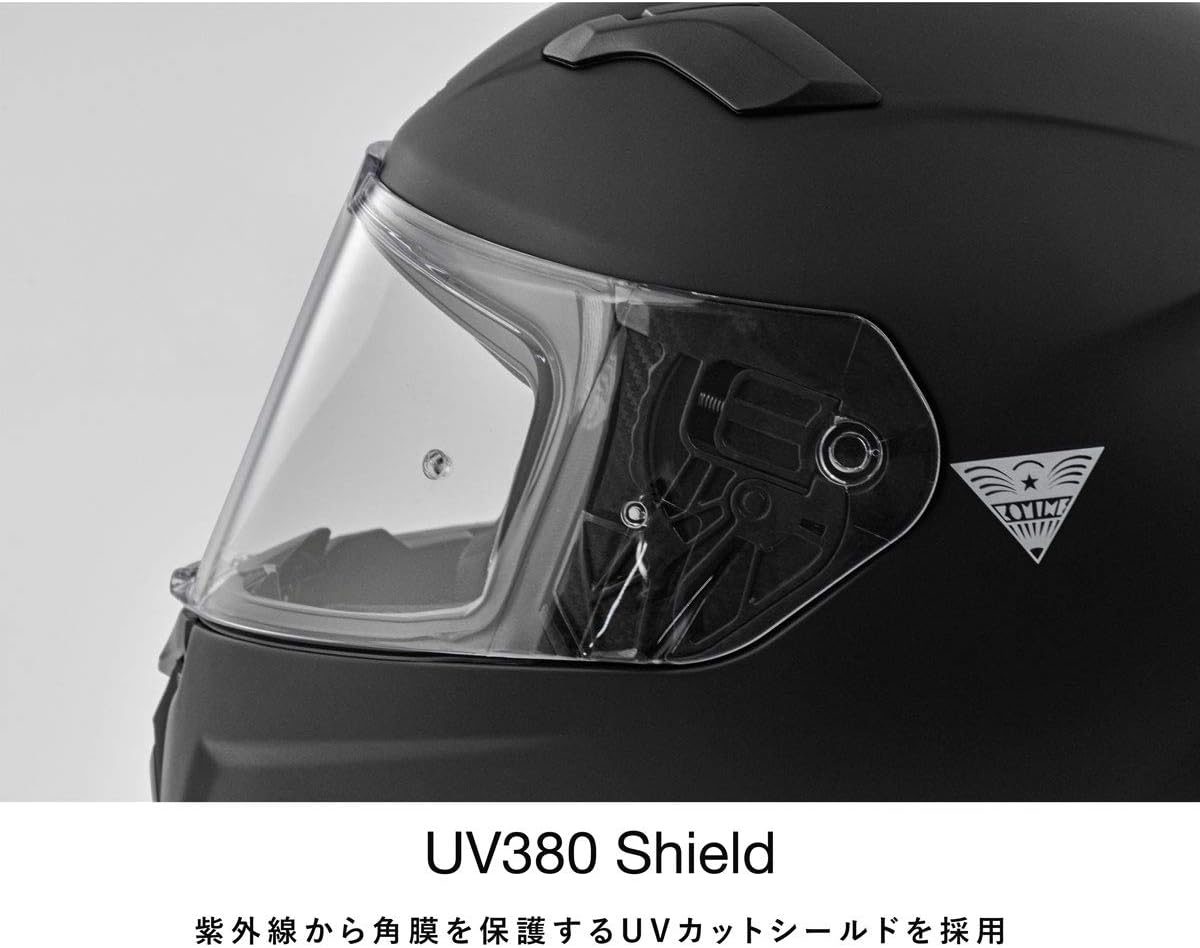Detalle de コミネ HK-170 FL システムヘルメット Basalt Grey M、跳ね上げ式シールド・インナーサンバイザー搭載