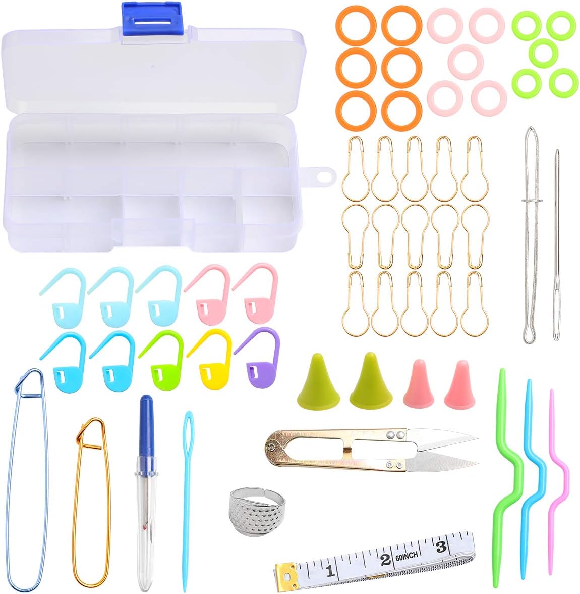 Detalle 1 de Coopay Tunisian Crochet Hook Set, 11-Piece Metal Hooks