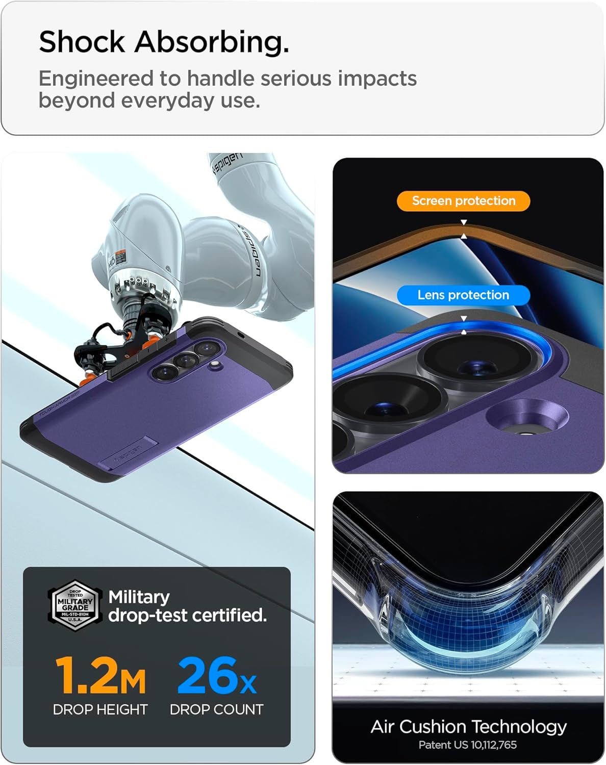 Thumbnail 4 de Spigen Tough Armor MagFit per Samsung Galaxy S26 Plus (Ash Violet) con supporto MagSafe