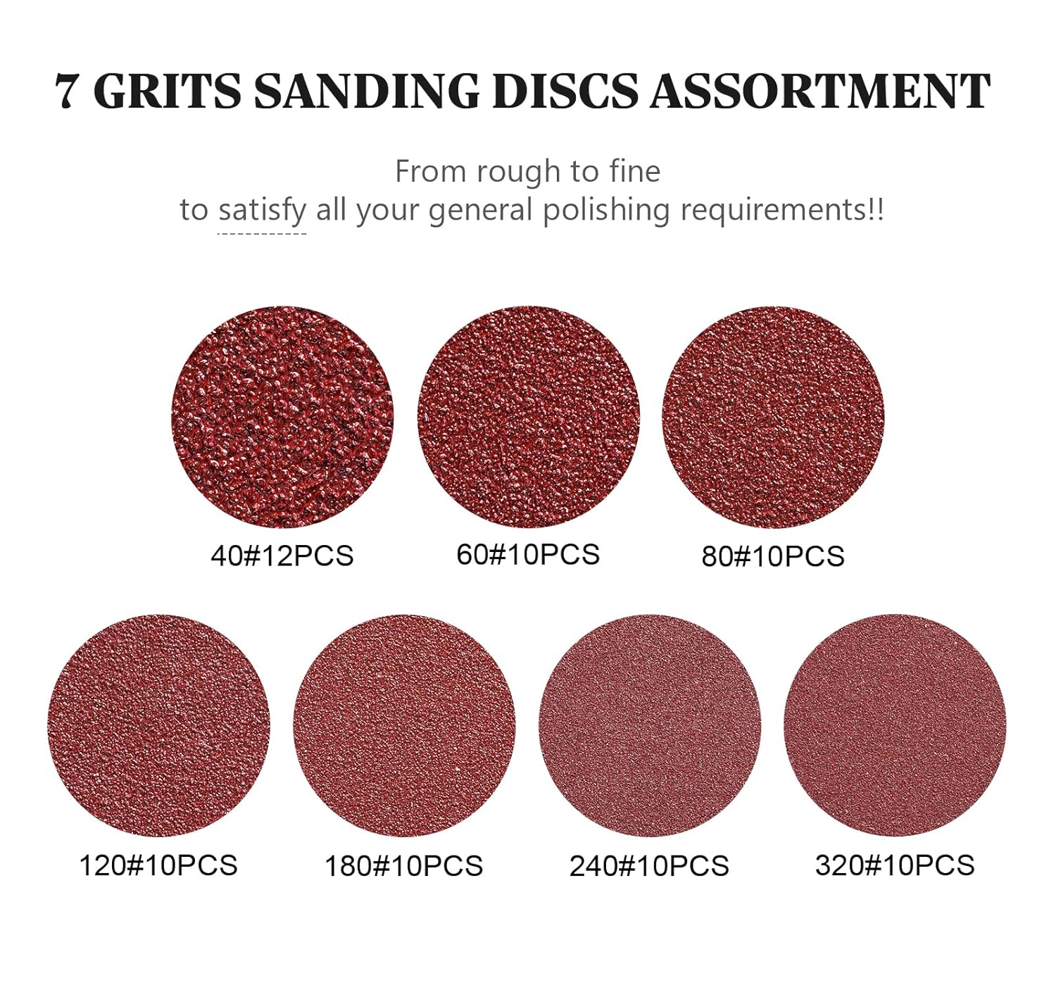 Detalle 2 de SATC 125mm Sanding Discs 72‑piece pack