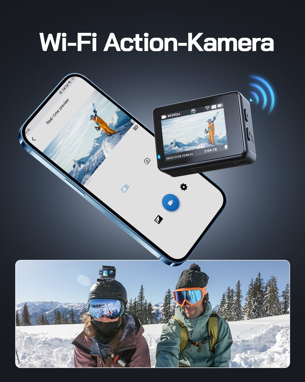 Thumbnail 3 de WOLFANG GA120 Action Cam 4K 20 MP