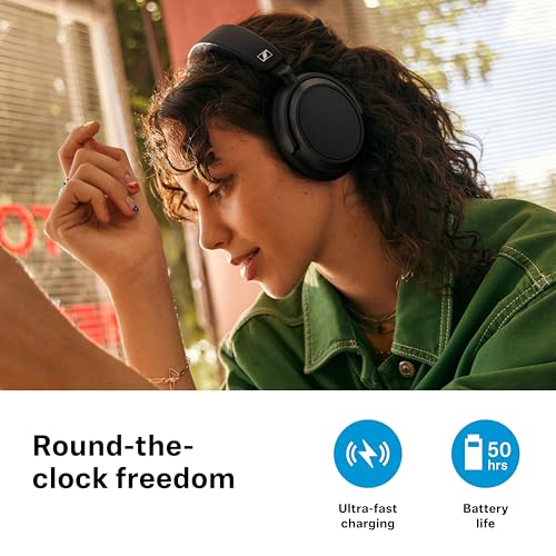 Detalle 2 de Sennheiser ACCENTUM Plus Wireless: Auriculares Bluetooth con 50 horas de autonomía y ANC híbrida adaptativa