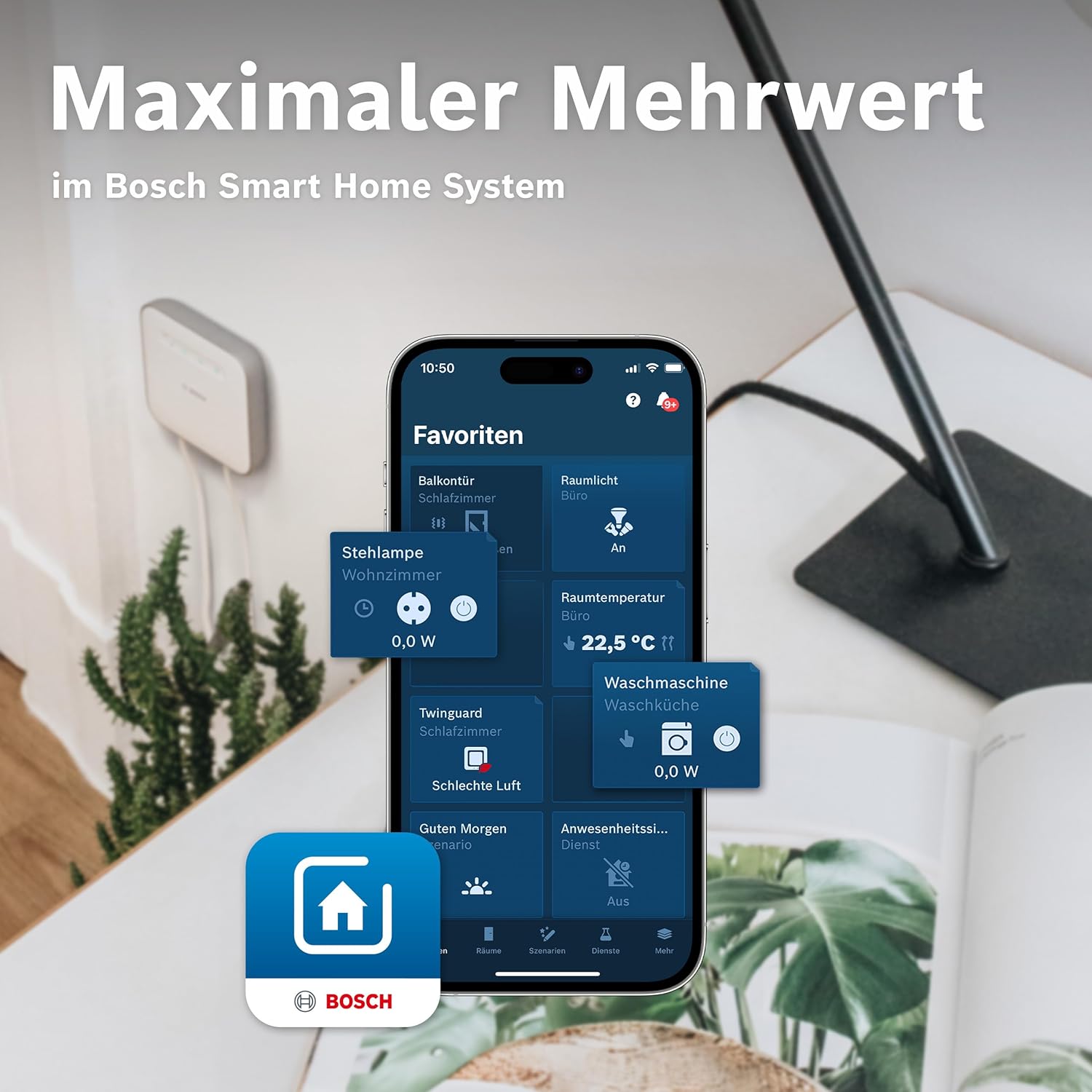 Thumbnail 6 de Bosch Smart Home Zwischenstecker kompakt [+M] – smarte WLAN-Steckdose mit App-Steuerung und Energiesparfunktion