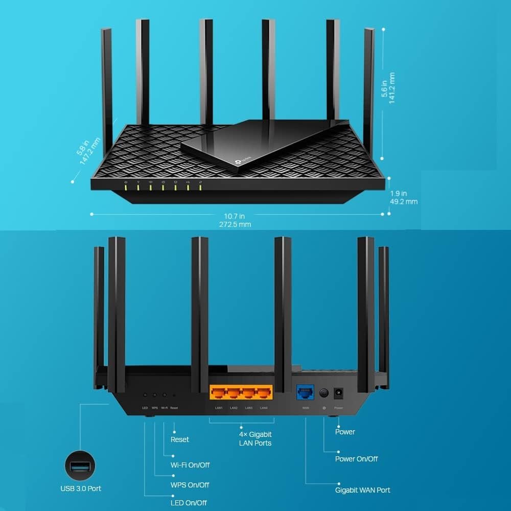 Detalle de TP-Link Archer AX72 AX5400 WiFi 6 Router