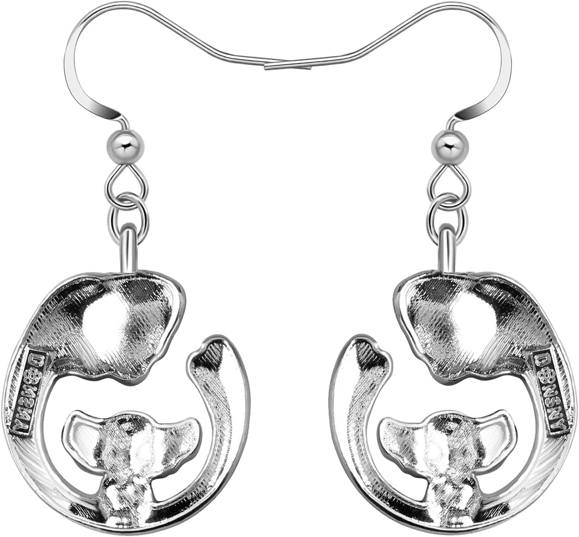 Thumbnail 4 de Enamel Alloy Jungle Elephant Earrings 21mm 🐘