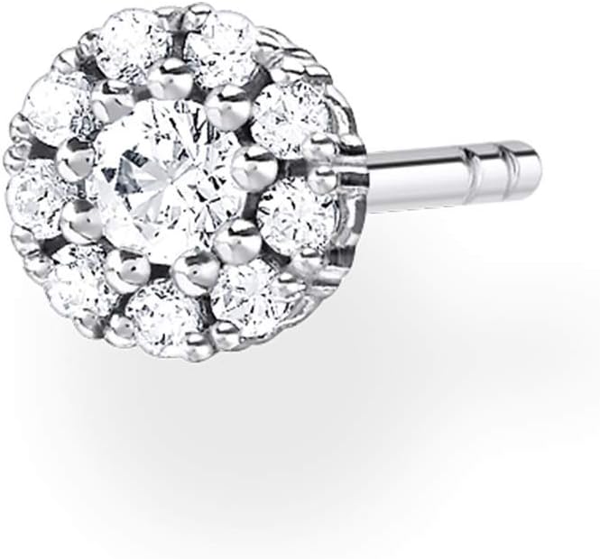 Thumbnail 3 de Thomas Sabo Einzel-Ohrstecker 925 Sterling Silber mit weißen Steinen H2141