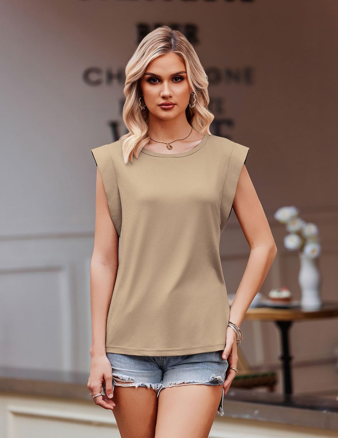 Thumbnail 2 de ZEAGOO Top Damen Basic Tanktop – Ärmellose Bluse im Rundhals-Design