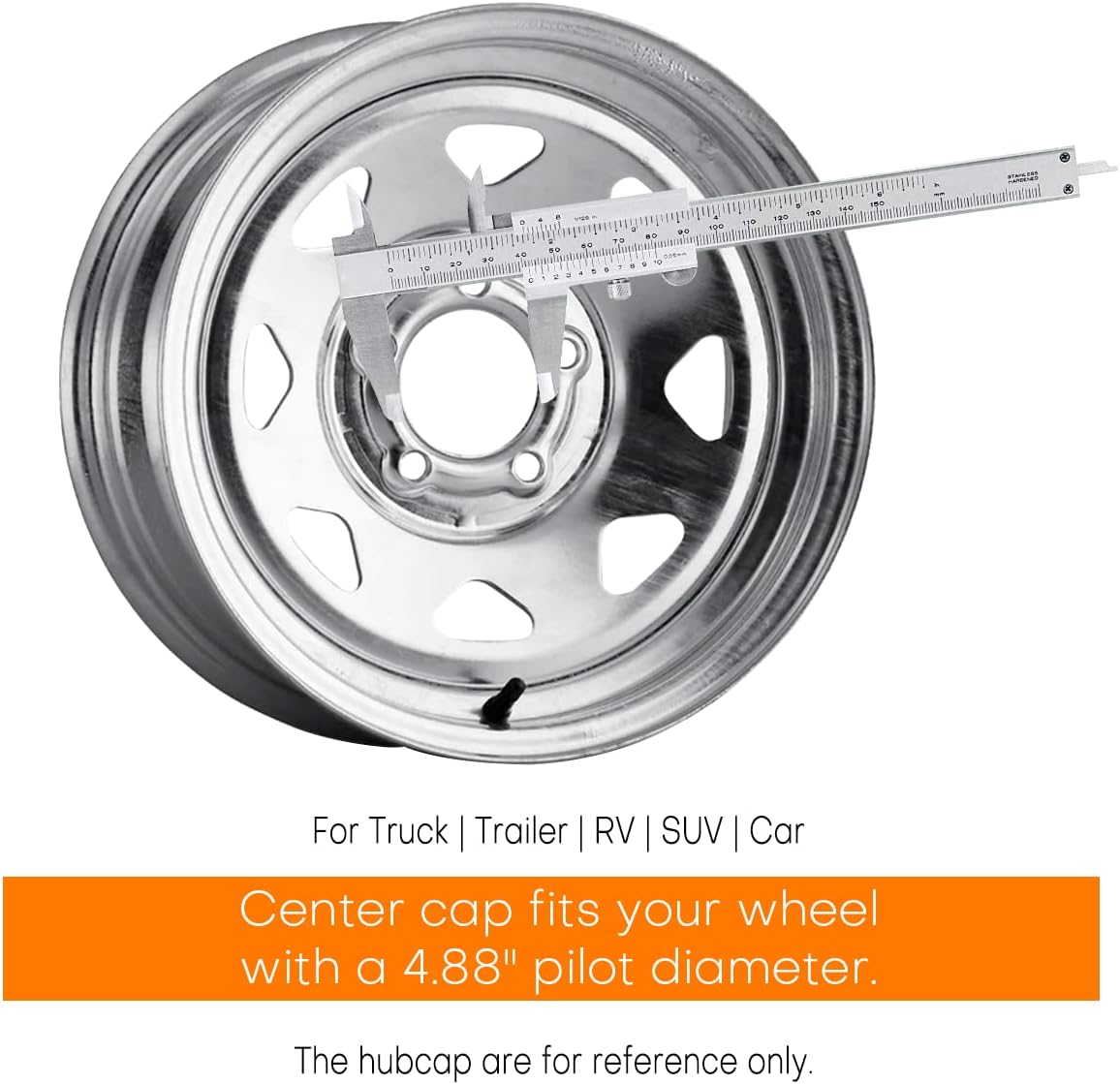 Detalle de GTownWorks Wheel Center Caps 4.88-Inch
