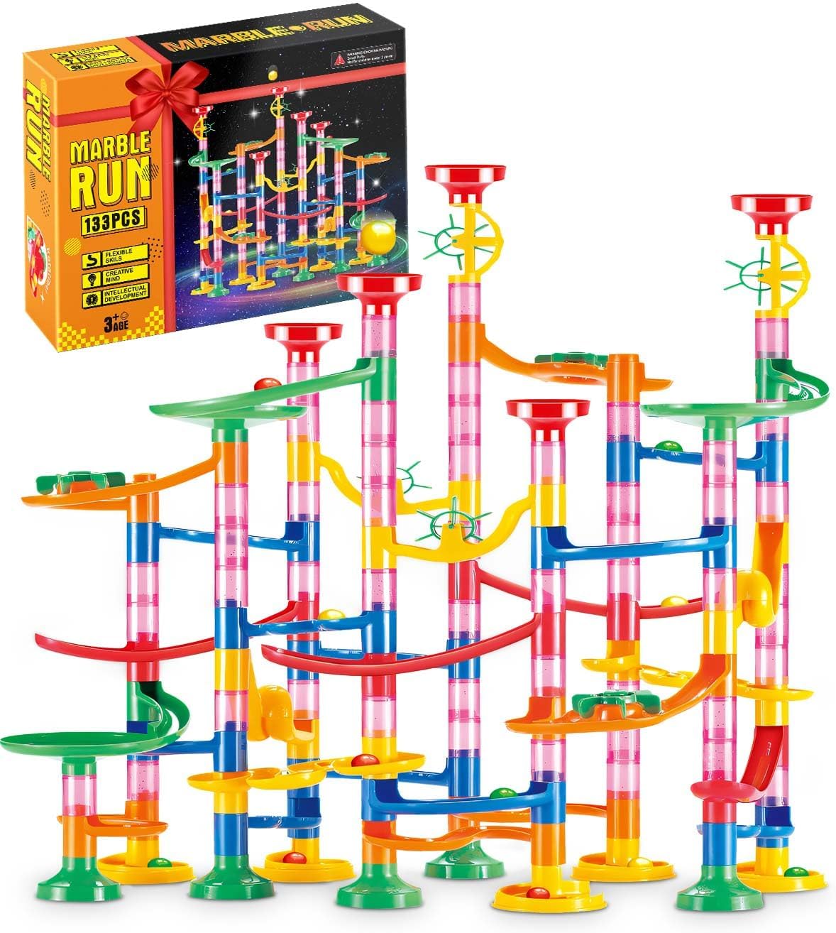Detalle de E-SMARTER Marble Run 133p: Marble Rush with Exquisite Packaging