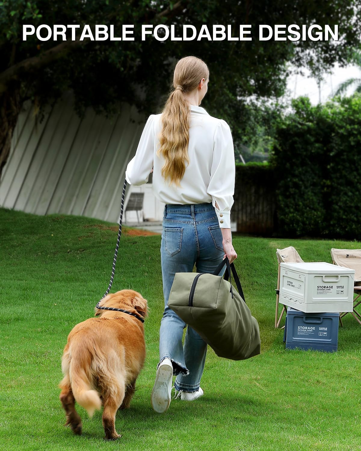 Detalle 1 de derimkcoa 60 x 42 x 42cm collapsible crate