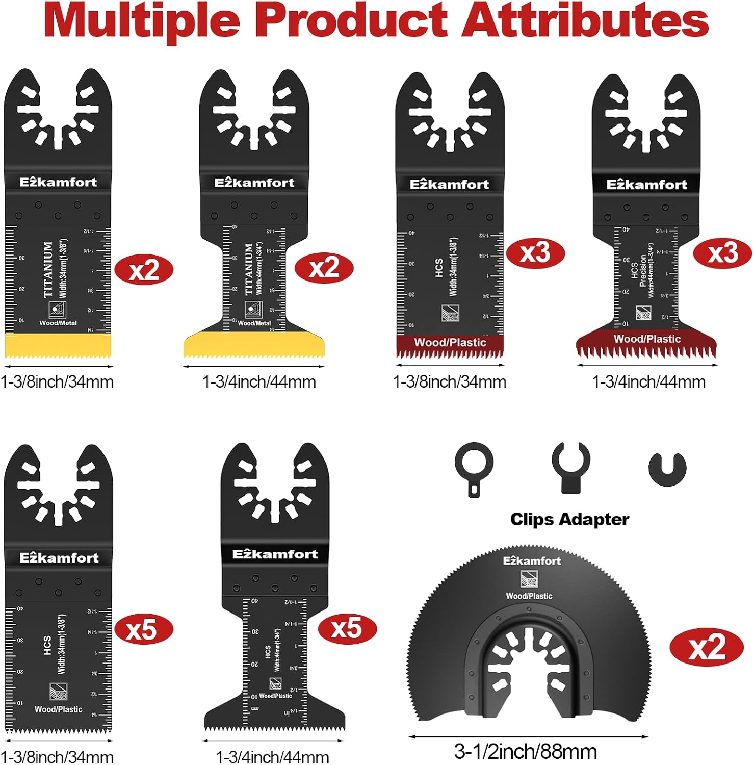 Thumbnail 1 de 25-teiliges Multitool Sägeblätter Set – kompatibel mit Einhell, Dremel, Parkside, Bosch und mehr