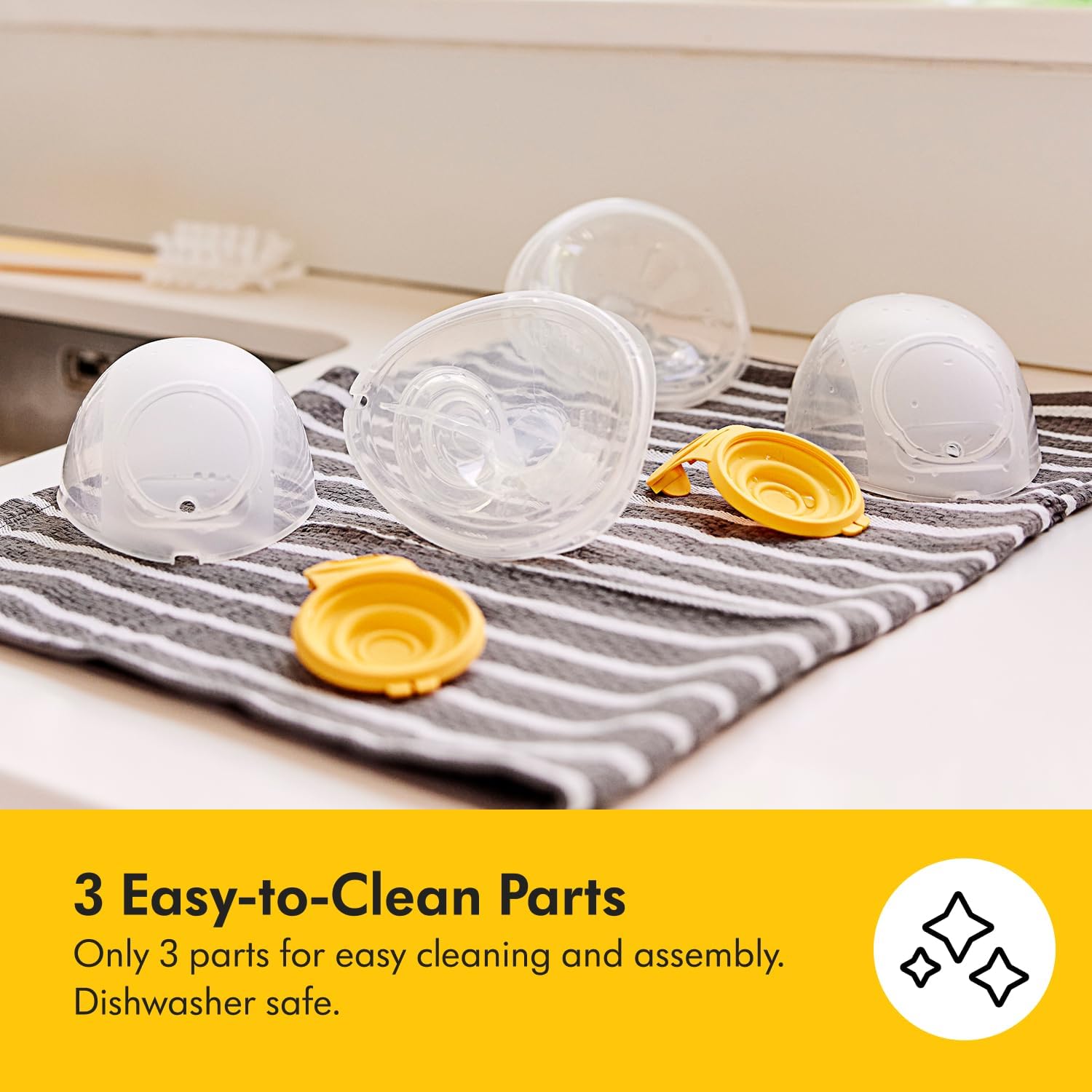 Detalle 2 de Medela Hands-Free Collection Cups for Freestyle Flex and Swing Maxi Pumps