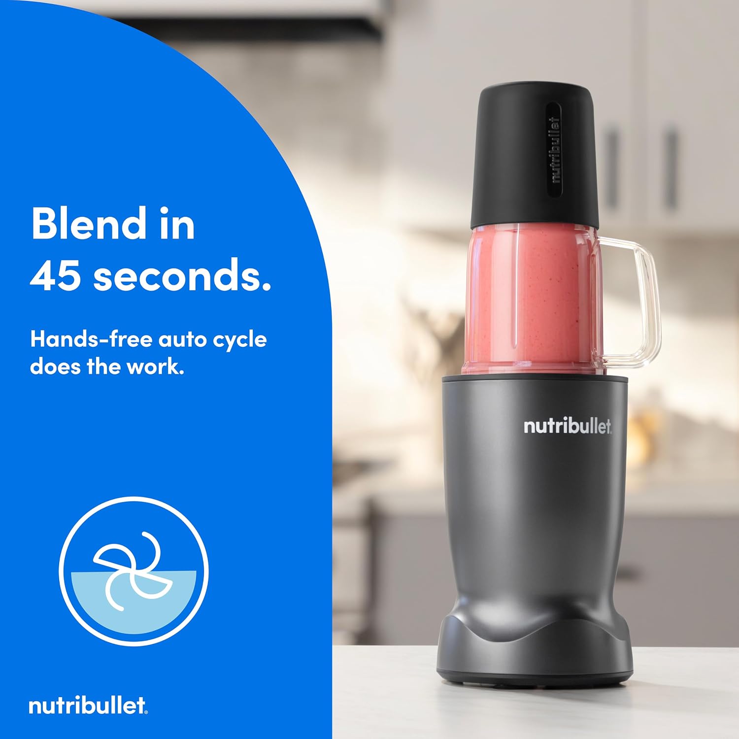 Detalle 1 de NutriBullet Turbo Tumbler Edition NB30400C Personal Blender, 1,000-Watt, Two Cups