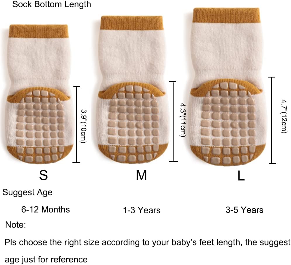 Thumbnail 3 de Exemaba Baby Socks with Grips Winter 5 Pairs