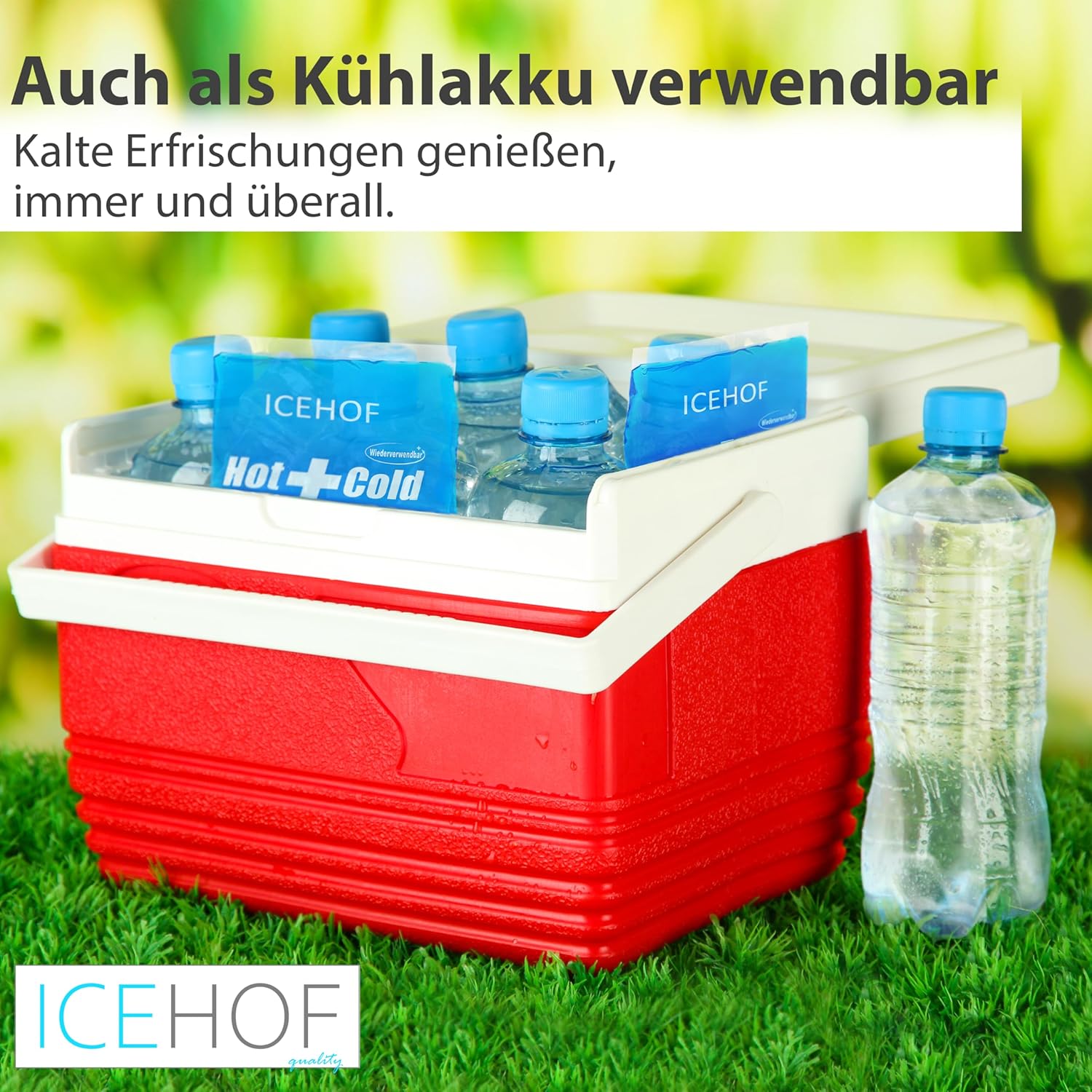 Thumbnail 6 de ICEHOF Kühlpads (3x) Soft-Gel – kühl- und warm einsetzbare Kühlkissen für mehrere Körperzonen