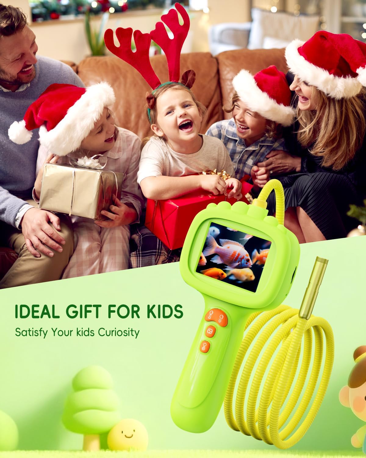 Thumbnail 6 de Endoscope for Kids: 2.4-Inch Snake Camera with Lights for Outdoor Exploration