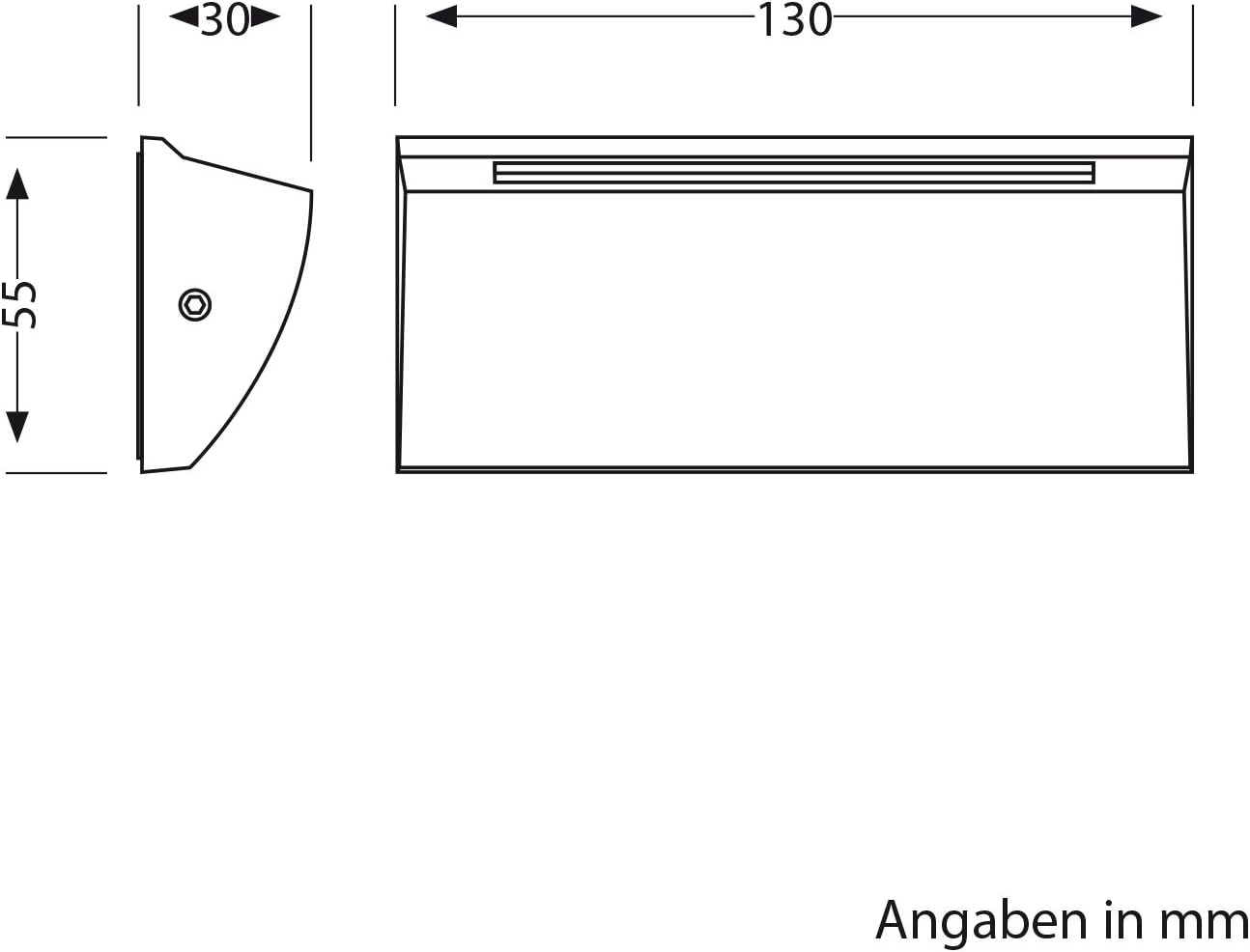Thumbnail 3 de ledscom.de SEGIN: applique/luce scala esterni a 4 LED, IP54, Ø 130 x 55 x 30 mm, 3,6 W, 278 lm, nero opaco