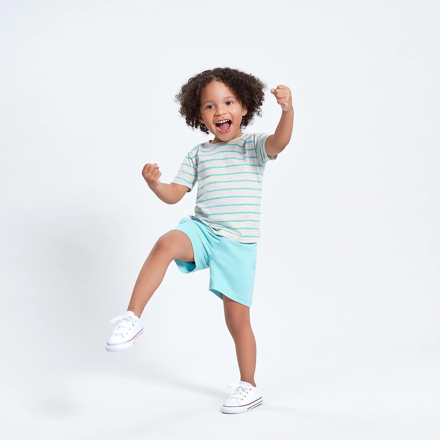 Detalle 2 de Gerber Toddler 3-Pack Pull-on Knit Shorts – Short décontracté pour tout-petit (442141)