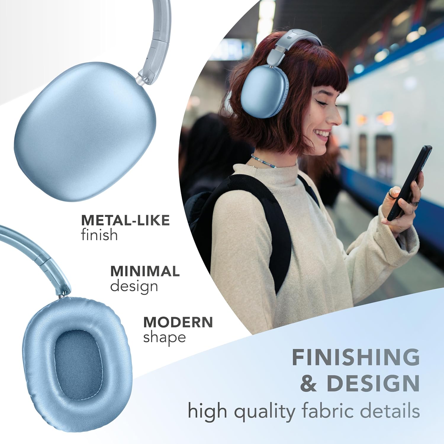 Thumbnail 4 de Music Sound MAXI3 Cuffie Wireless Over-ear con ANC, fino a 35h di autonomia e ricarica USB-C