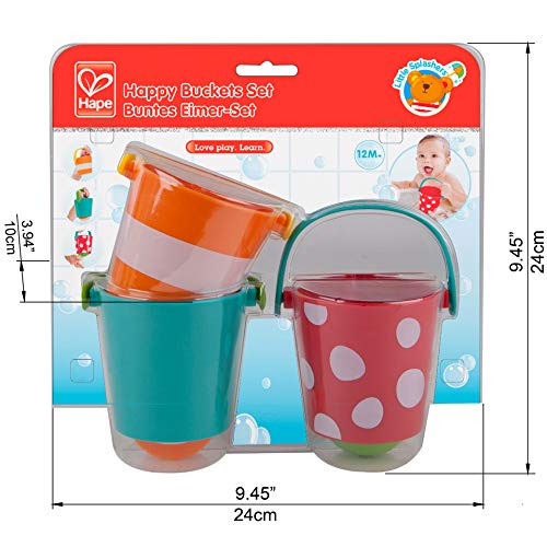 Thumbnail 4 de Hape Juego de Cubos Alegres para baño multicolor