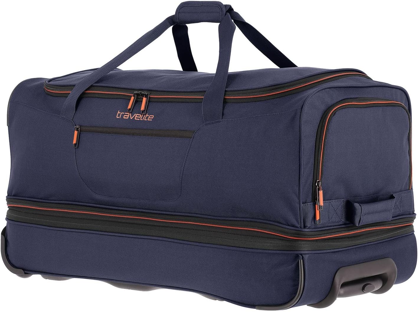 Detalle de Travelite Trolley Reisetasche mit Rollen groß – 98–119 L, erweiterbar, 70 cm