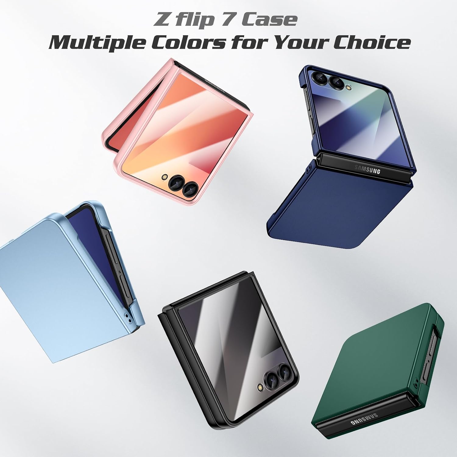Thumbnail 6 de Doeshine Ultra Slim Case for Samsung Galaxy Z Flip 7 with Built-in Screen Protector