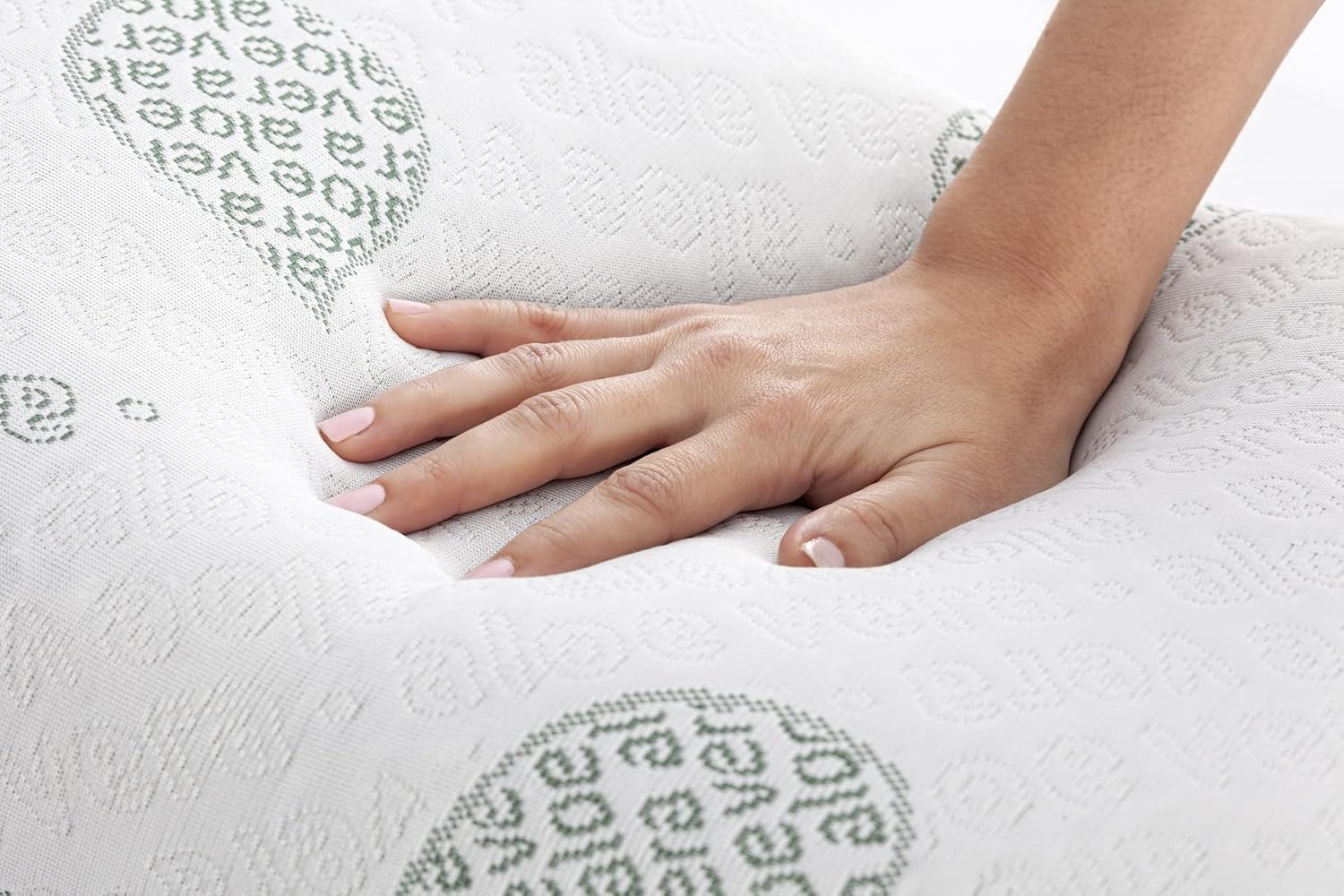 Thumbnail 1 de Textilhome set di 2 cuscini cervicali in memory foam 70 cm con rivestimento in tessuto all’Aloe Vera e nucleo in visco puro