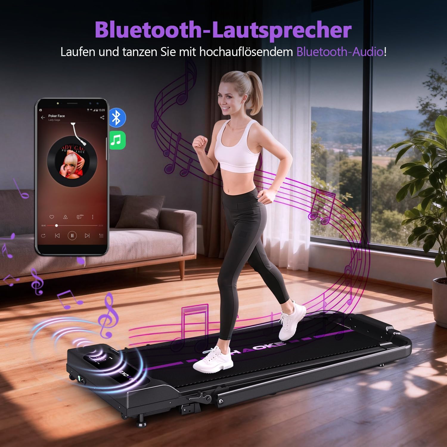 Thumbnail 2 de CHAOKE Laufband 2026 für Zuhause 2,75HP klappbar
