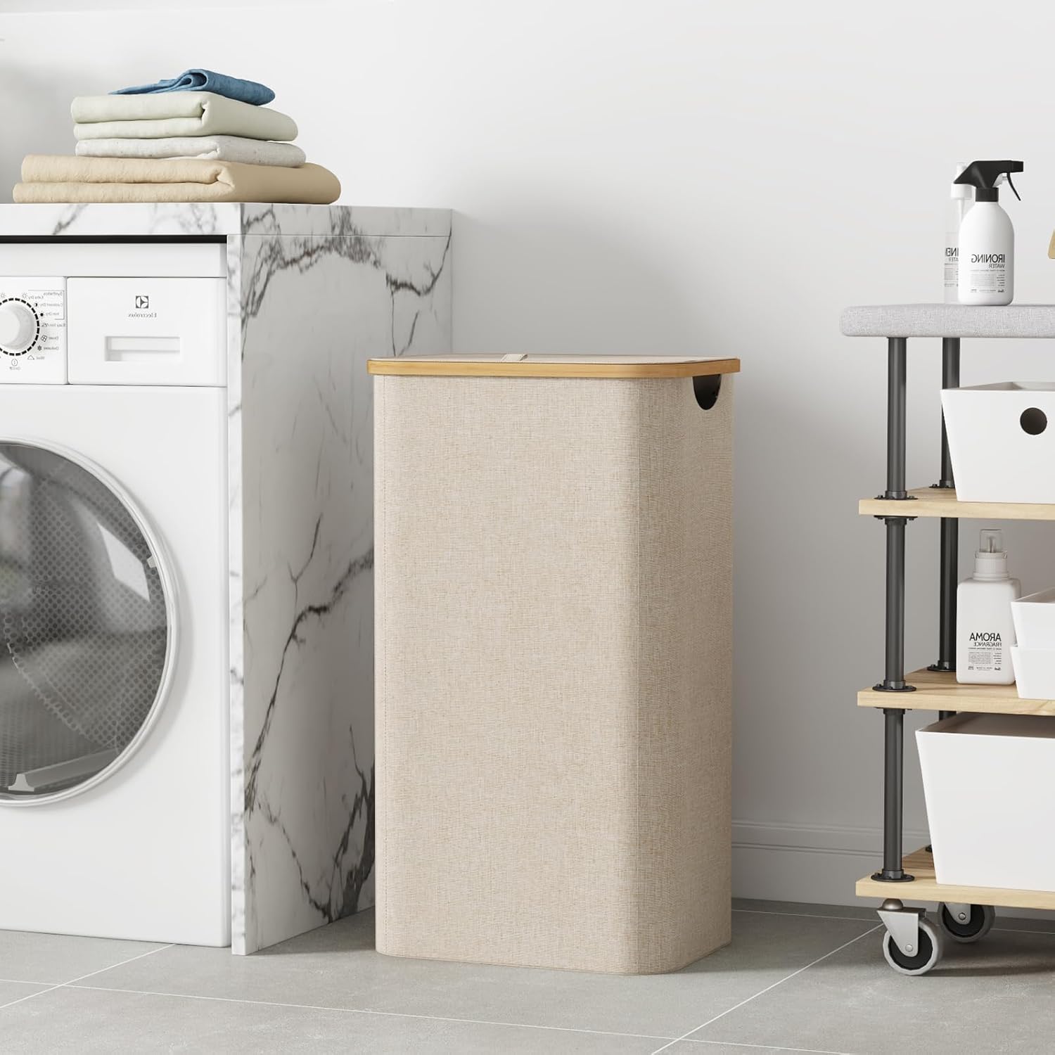 Thumbnail 1 de Lifewit Cesta Portabiancheria 100 L con Coperchio