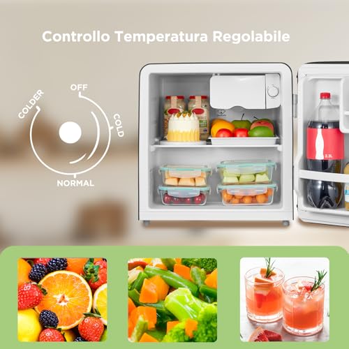 Detalle de COMFEE' RCD50BL2EURT(E) Mini Frigo 47L - Design retrò per Ufficio o Camera
