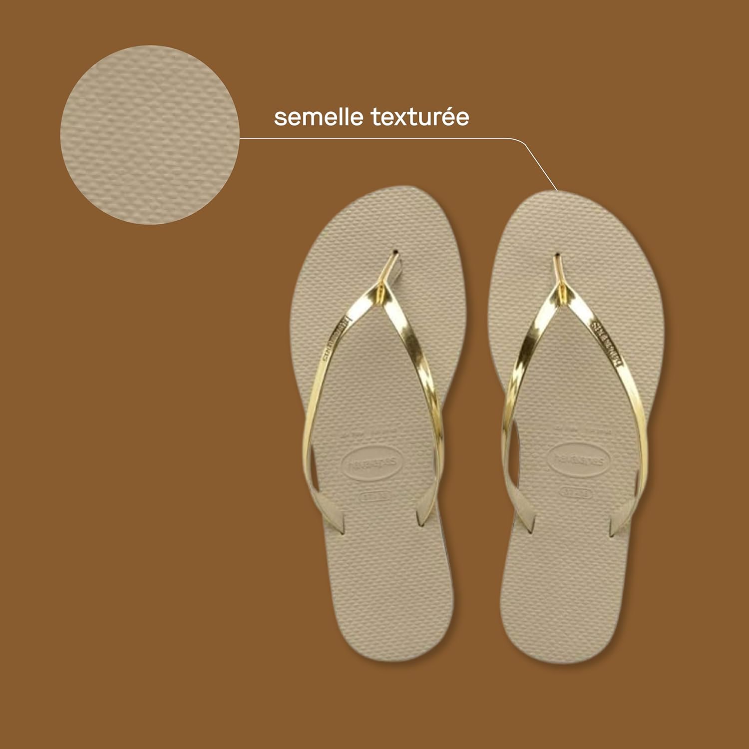 Thumbnail 2 de Havaianas Femme You Metallic Tongues — Sandales plates élégantes et polyvalentes