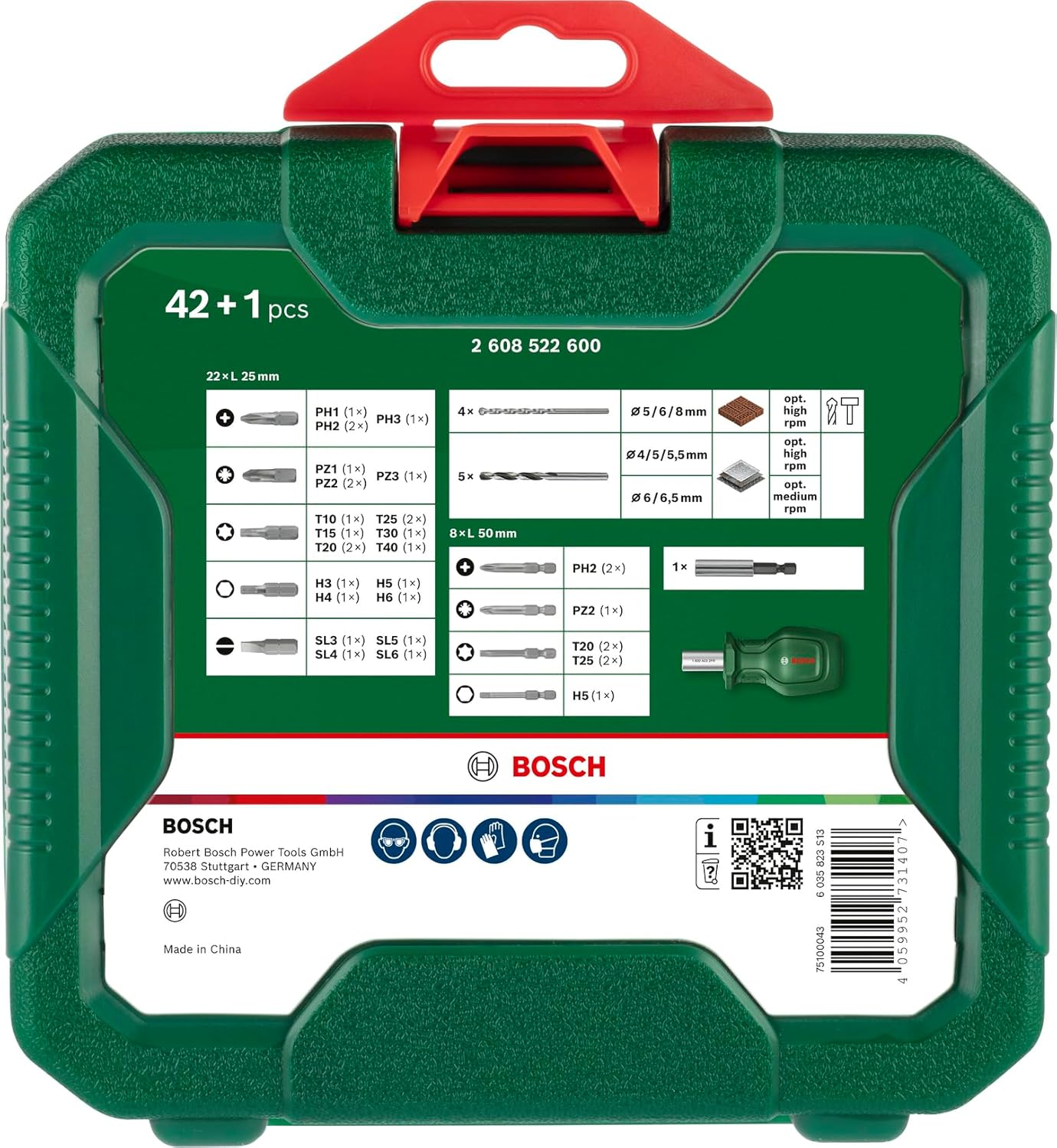 Thumbnail 3 de Bosch Compact Set, 42 + 1 pcs (192 x 186 mm) – Amazon Edition