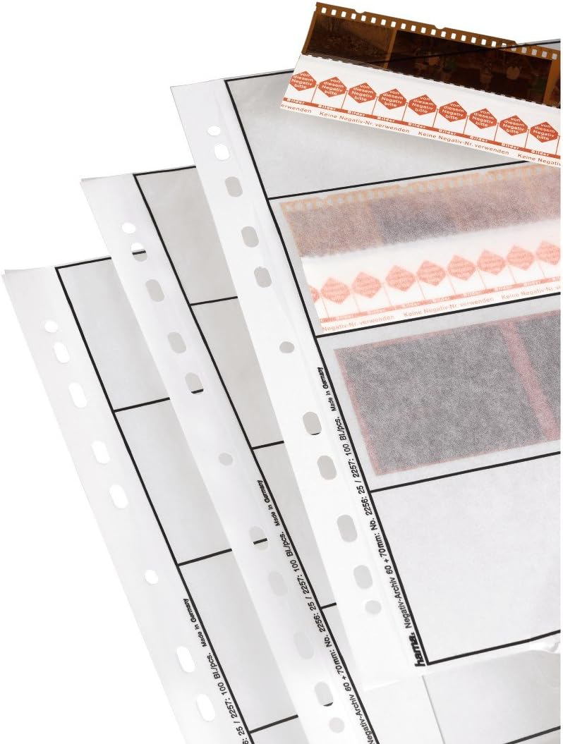 Detalle de Hama 25 Negative Archiving Sleeves for 7 Small Picture Strips (24x36mm negatives)