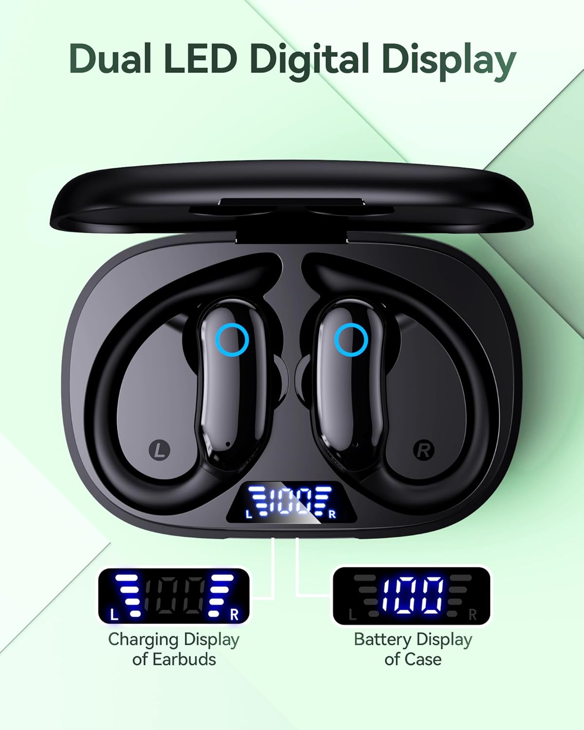 Thumbnail 3 de GNMN V7: True Wireless ANC Ear Buds with Dual Battery Display and IPX7 Sport-Rated Design